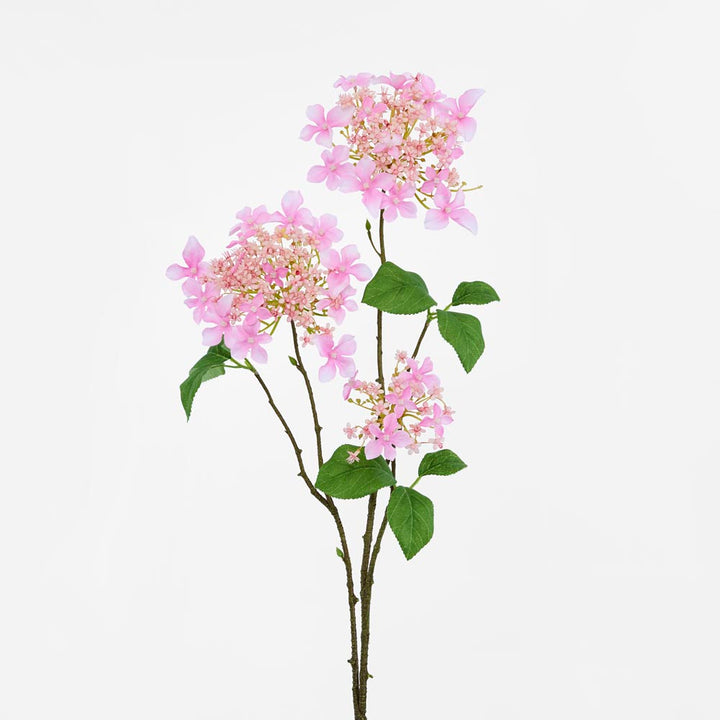 Lace cap Hydrangea Spray 70cm Pink