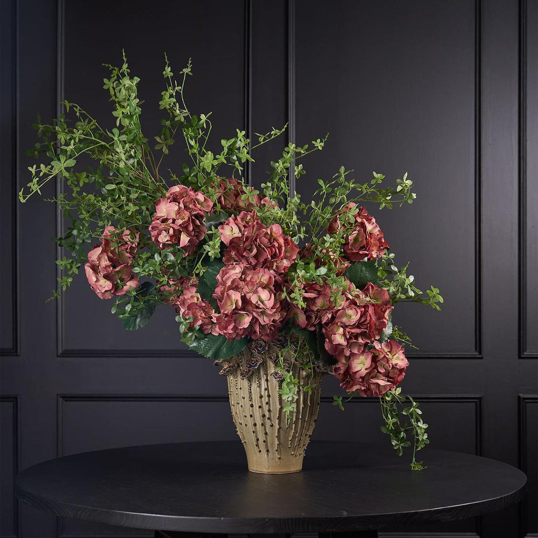 Hydrangea Large Stem With Leaves 75cm Rust
