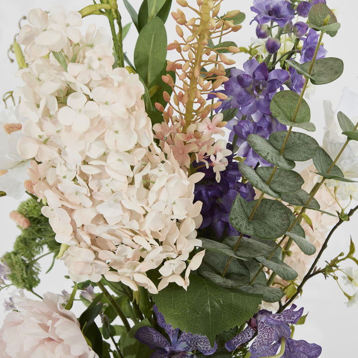 Hydrangea Delphinium Mixed Arrangement in Vase 110cm