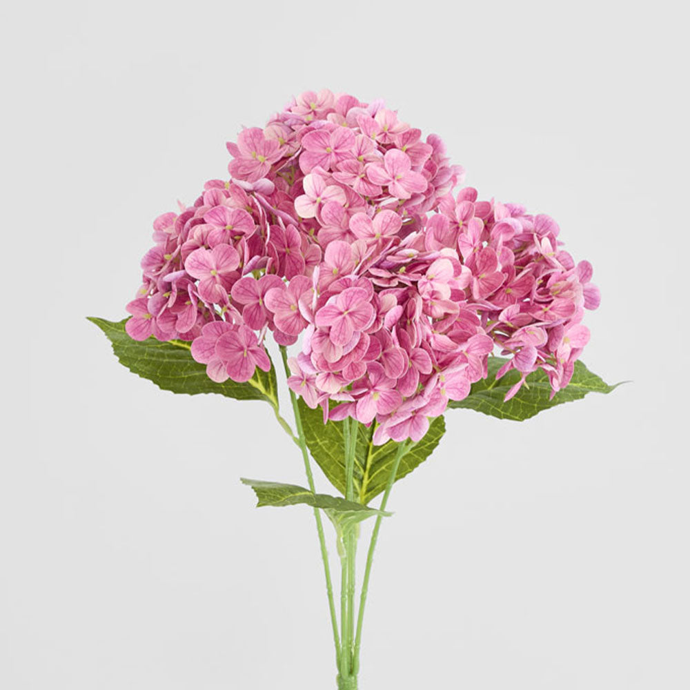 Hydrangea Real Touch 5 Head Bunch Pink