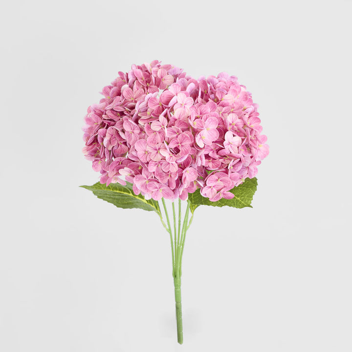 Hydrangea Real Touch 5 Head Bunch Pink
