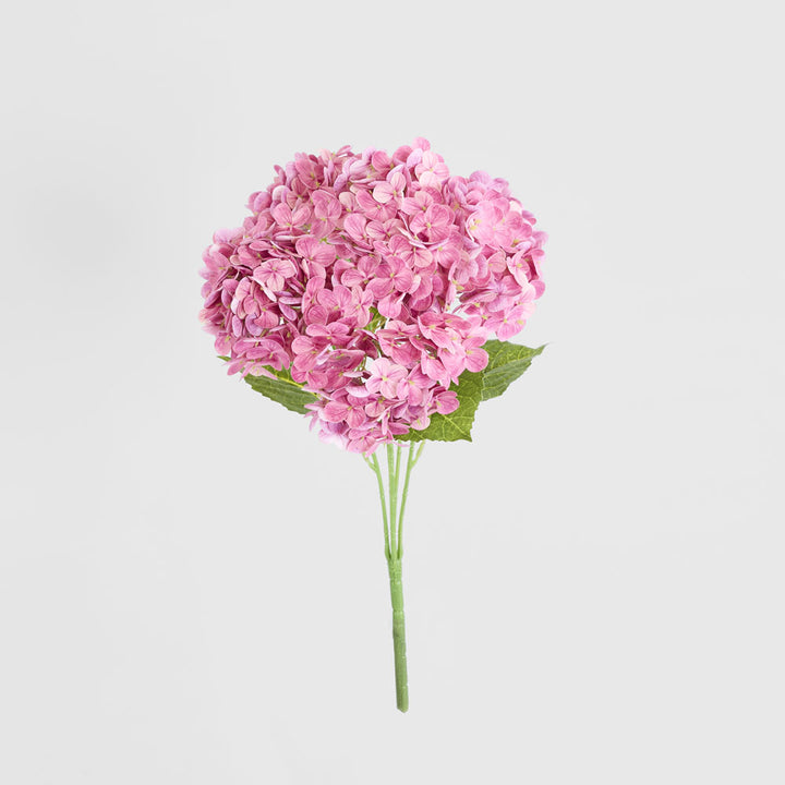 Hydrangea Real Touch 5 Head Bunch Pink