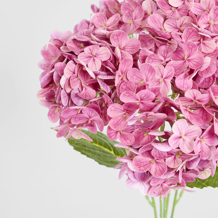 Hydrangea Real Touch 5 Head Bunch Pink