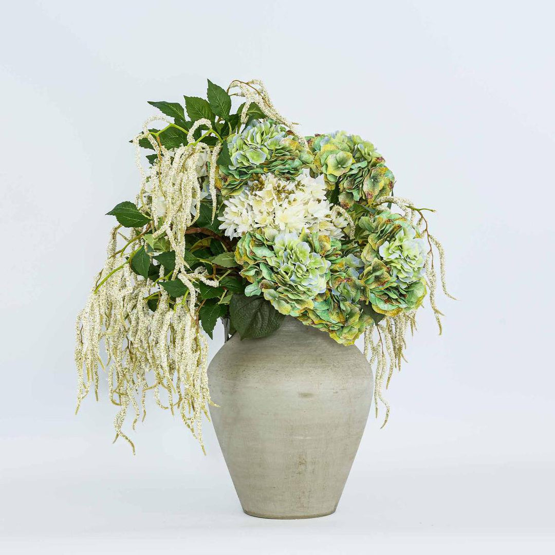Real Touch Hydrangea 64cm Green