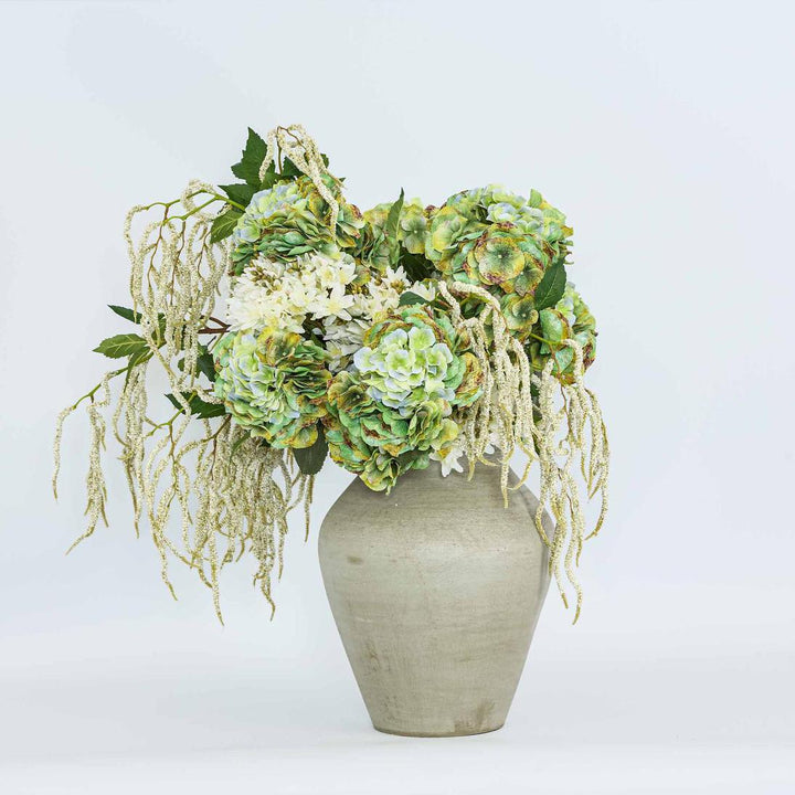Real Touch Hydrangea 64cm Green