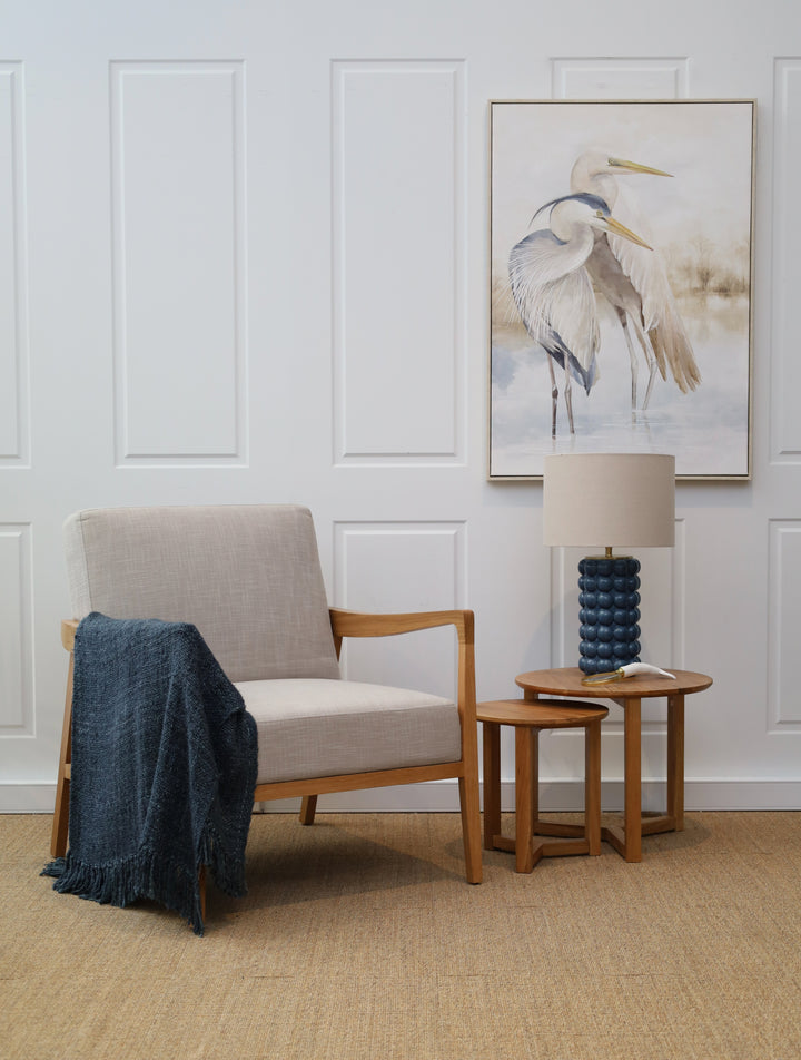 Preston Armchair Ash Natural Fabric