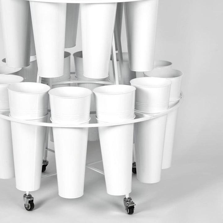 Bucket Stand 24 Bucket White