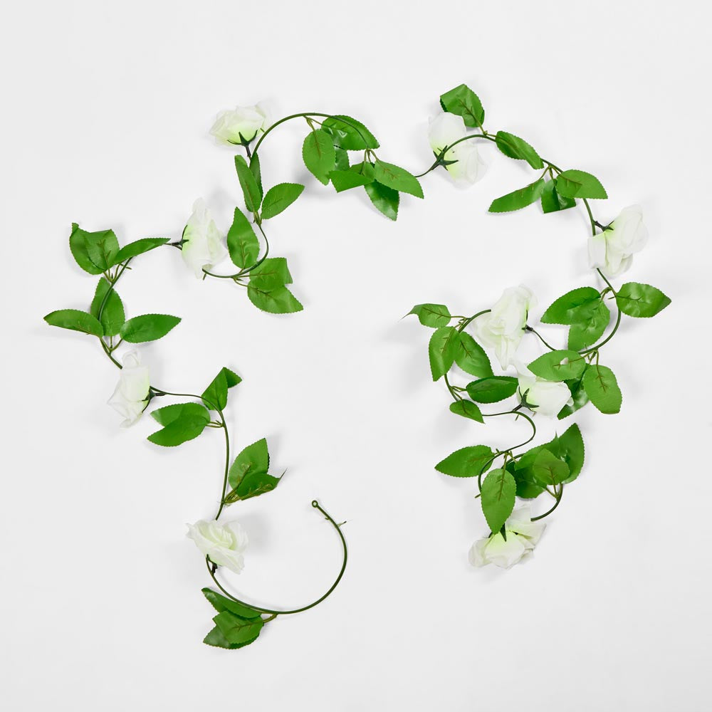 Rose Garland White