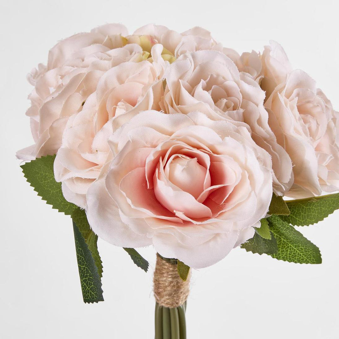 Rose Bouquet 9 Flowers Peach