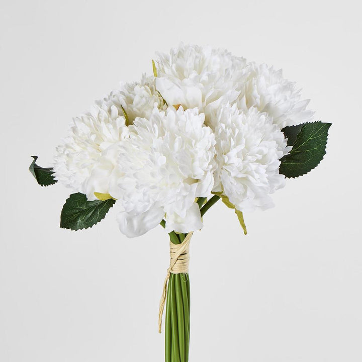 Frilly Peony Bouquet White