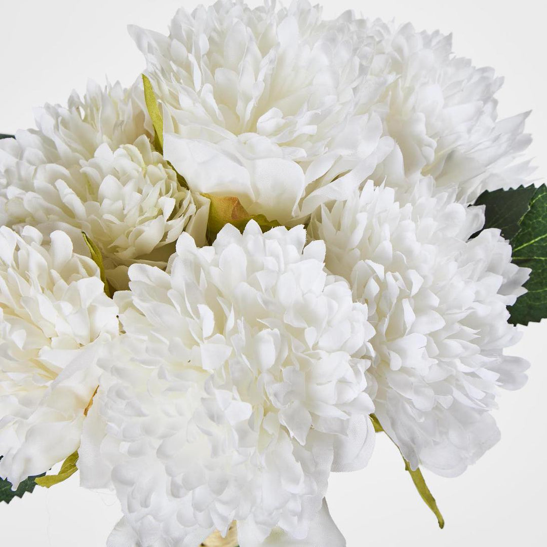 Frilly Peony Bouquet White