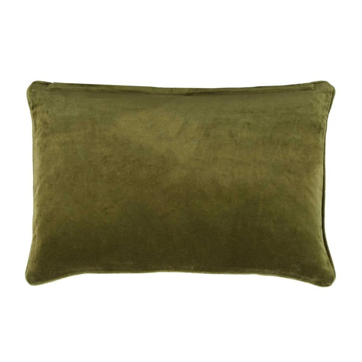 Chelsea Velvet Cushion Green 60cm X 40cm