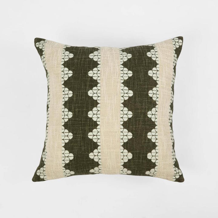 Cushion - Ellsbeth 50x50cm Green/White