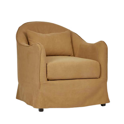 Ville Armchair Slip Cover Linen Nutmeg