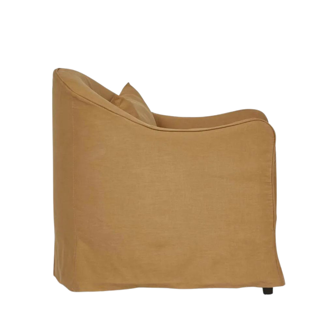 Ville Armchair Slip Cover Linen Nutmeg