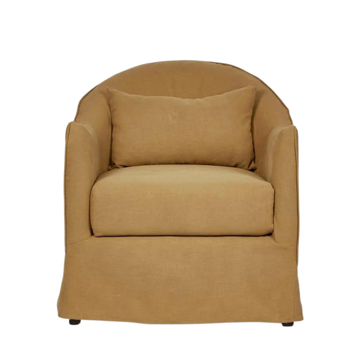 Ville Armchair Slip Cover Linen Nutmeg