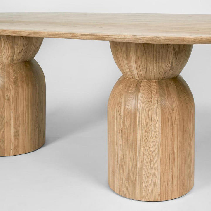 Olive Dining Table Round Natural 120cm