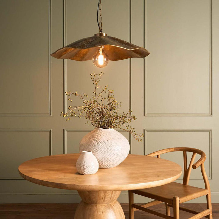 Olive Dining Table Round Natural 120cm