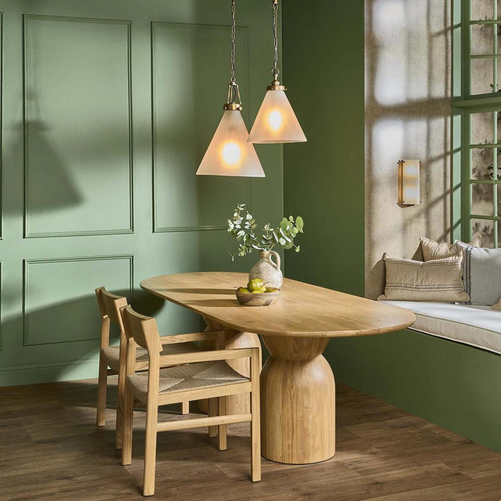 Olive Dining Table Oval Natural 240cm