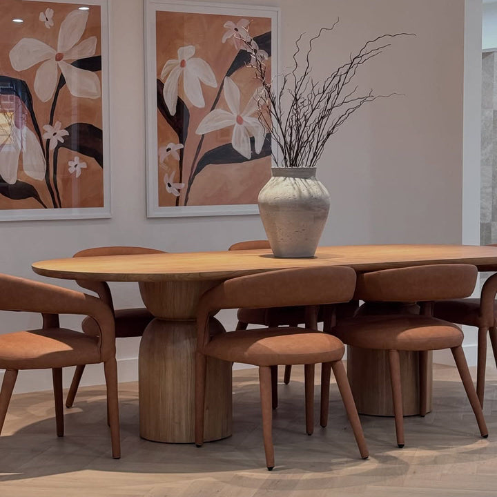 Olive Dining Table Oval Natural 240cm