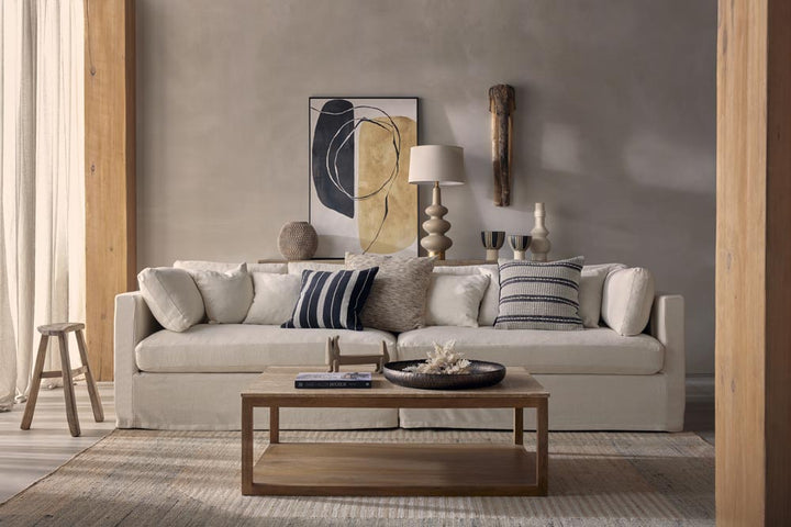 Marbella 4 Seat Sofa Ivory