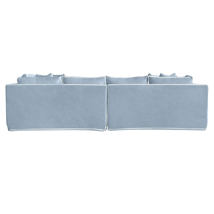 Marbella 4 Seat Sofa Beach W/White piping