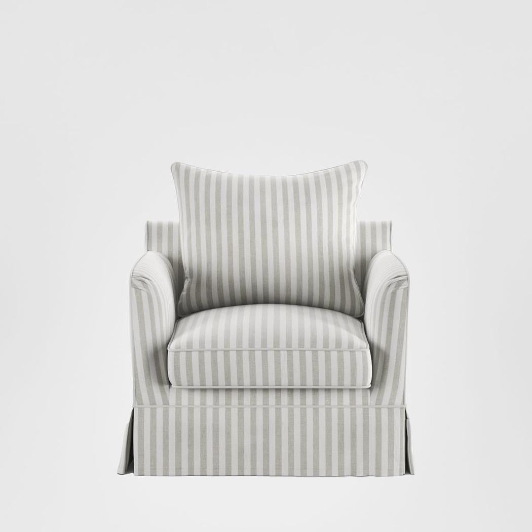 Noosa Hamptons Armchair Natural Stripe