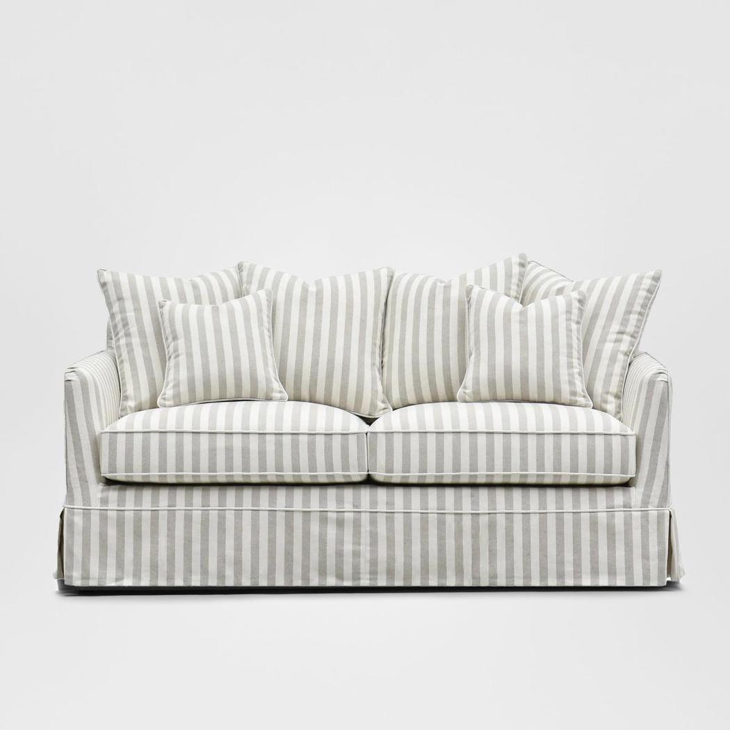 Noosa Hamptons 2.5 Seat Sofa Natural Stripe