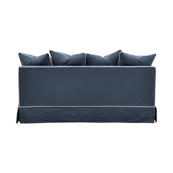 Noosa Hamptons 2.5 Seat Sofa Navy W/White Piping