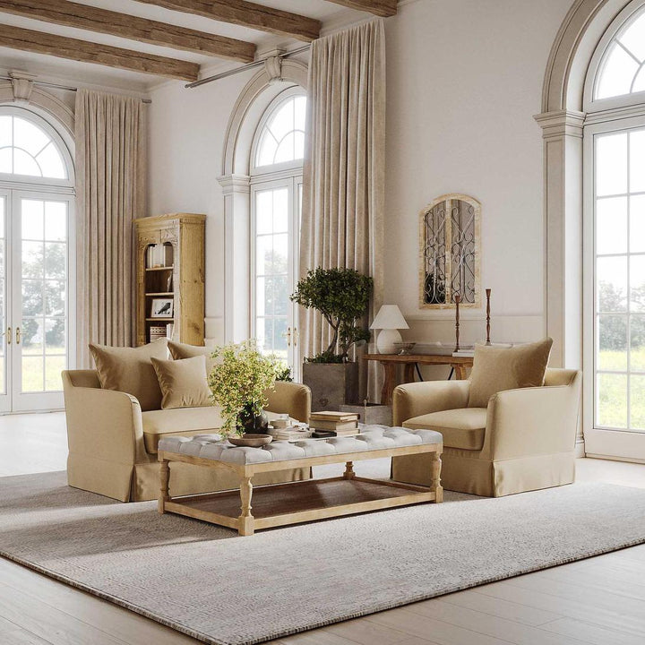 Noosa Hamptons 1.5 Seat Sofa Bed Beige