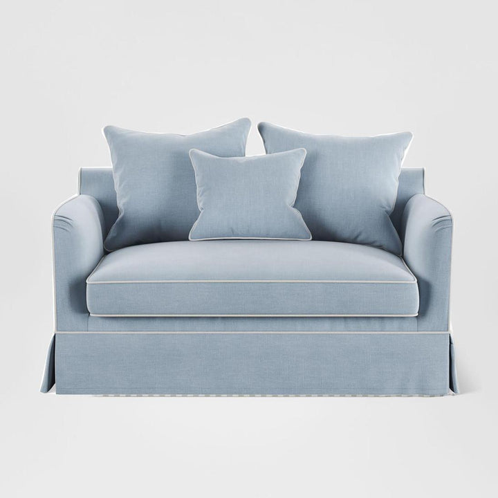 Noosa Hamptons 1.5 Seat Sofa Bed Blue Sky