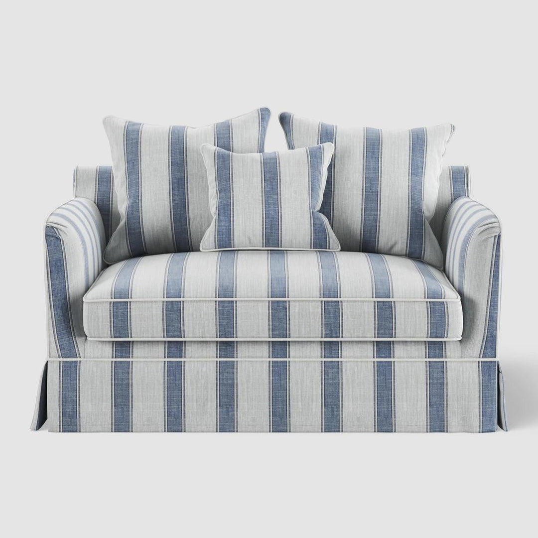 Noosa Hamptons 1.5 Seat Sofa Bed Blue Sky