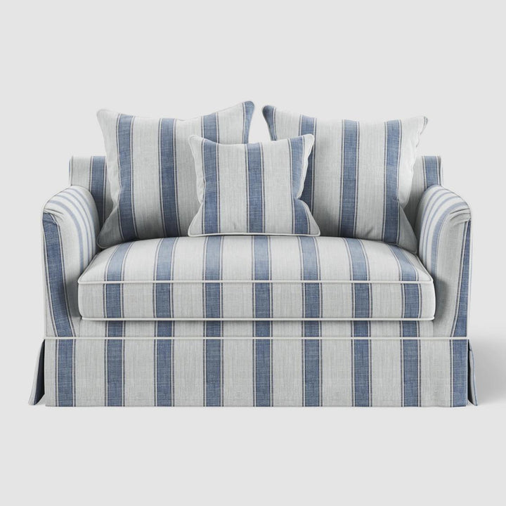 Noosa Hamptons 1.5 Seat Sofa Bed Blue Sky