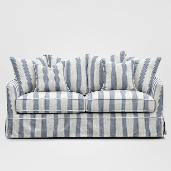 Noosa Hamptons 2 Seat Sofa Bed Noosa Blue Sky Stripe