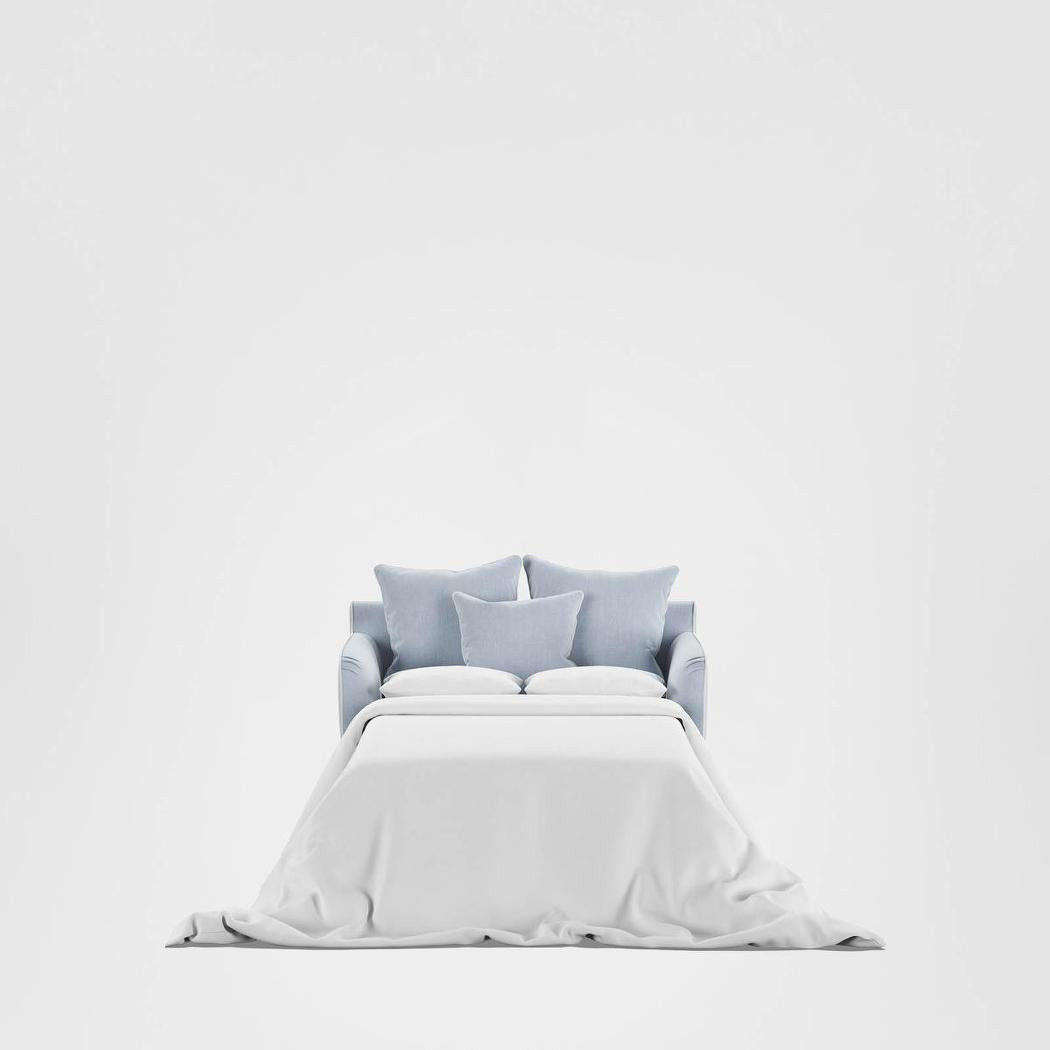 Noosa Hamptons 1.5 Seat Sofa Bed Beach W/White Piping