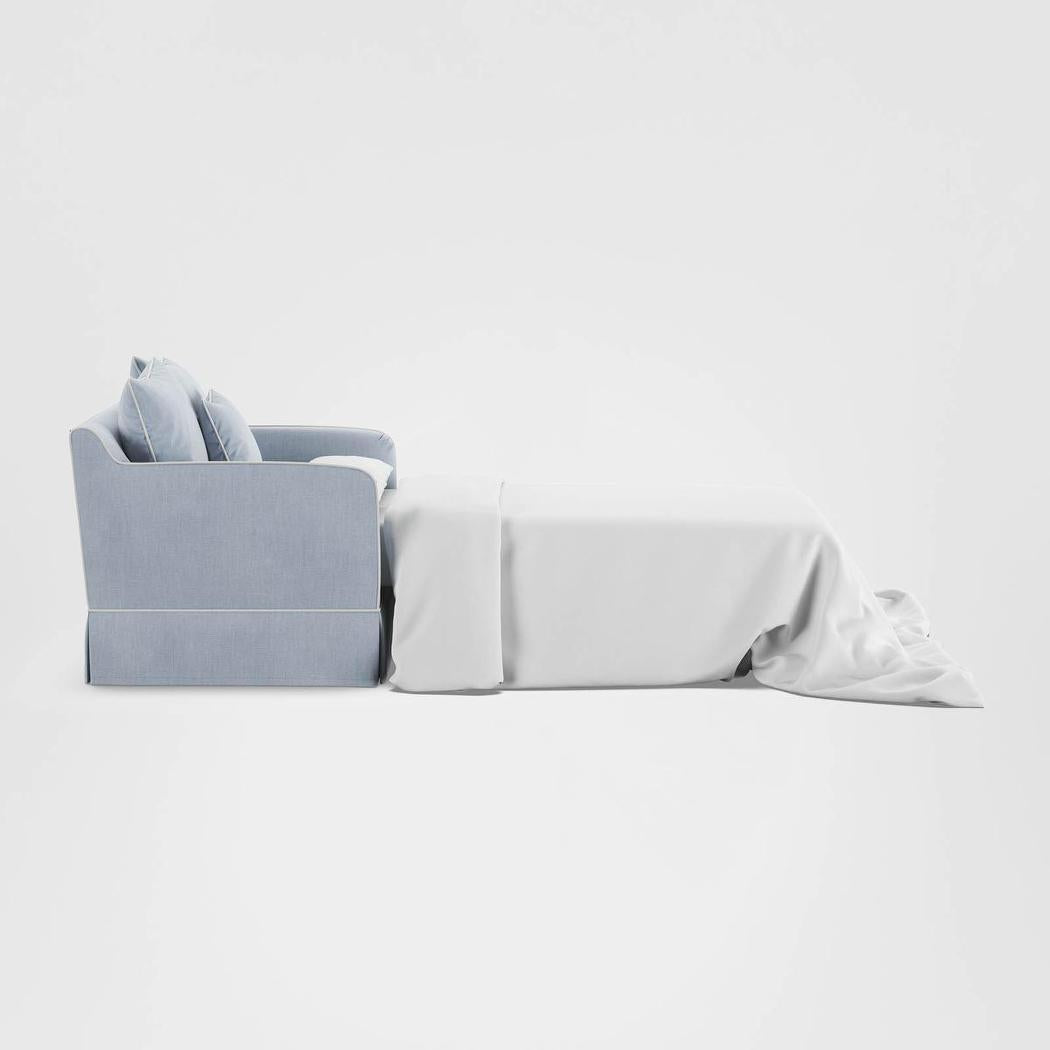 Noosa Hamptons 1.5 Seat Sofa Bed Beach W/White Piping