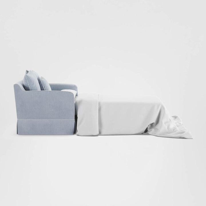 Noosa Hamptons 1.5 Seat Sofa Bed Beach W/White Piping