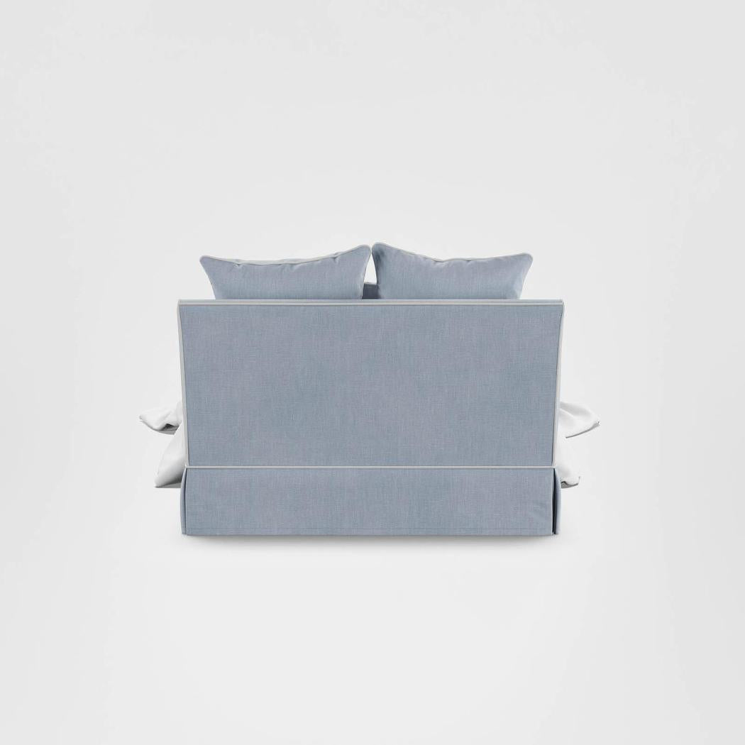 Noosa Hamptons 1.5 Seat Sofa Bed Beach W/White Piping
