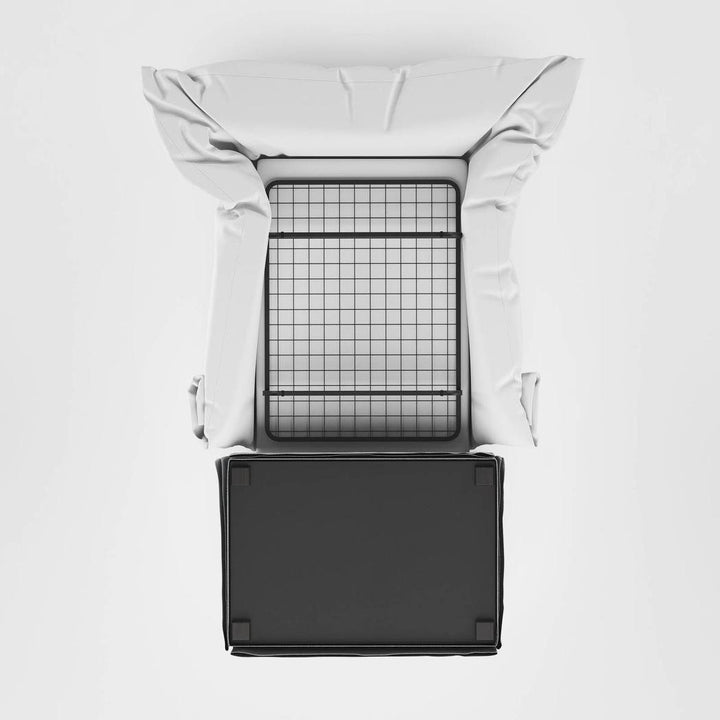Noosa Hamptons 1.5 Seat Sofa Bed Grey W/White Piping