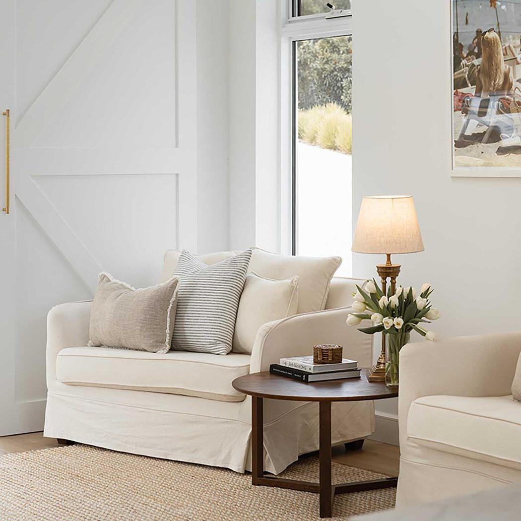 Noosa Hamptons 1.5 Seat Sofa Bed Ivory