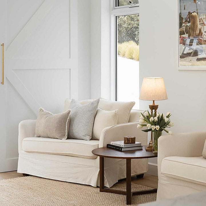 Noosa Hamptons 1.5 Seat Sofa Bed Ivory
