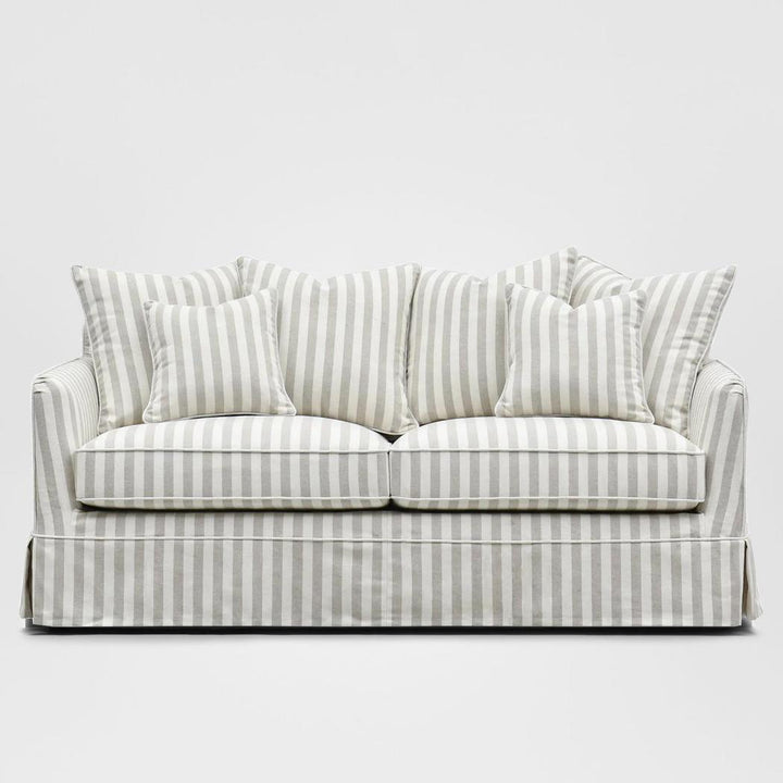 Noosa Hamptons 2.5 Seat Sofa Bed Natural Stripe