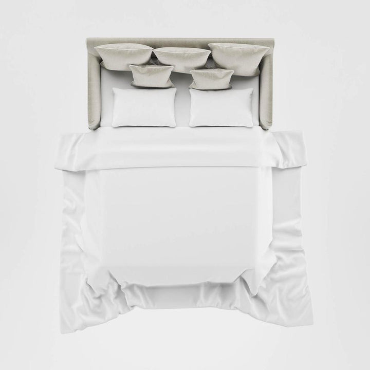 Noosa Hamptons 2.5 Seat Sofa Bed Natural W/White Piping