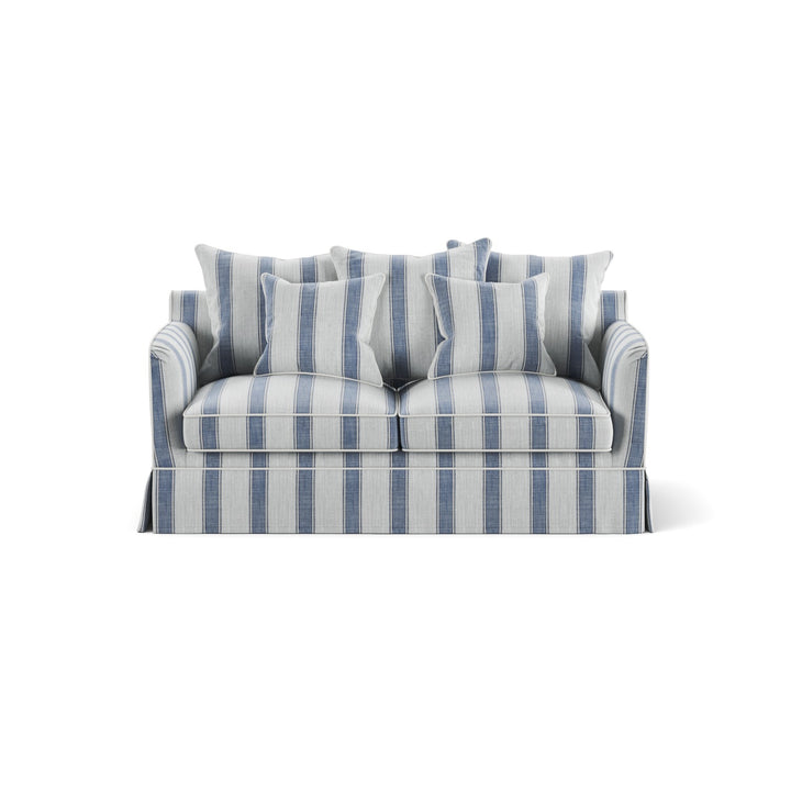 Noosa Hamptons 2 Seat Sofa Bed Noosa Blue Sky Stripe