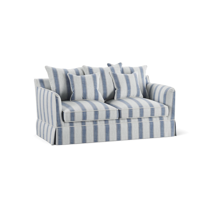 Noosa Hamptons 2 Seat Sofa Blue Sky Stripe