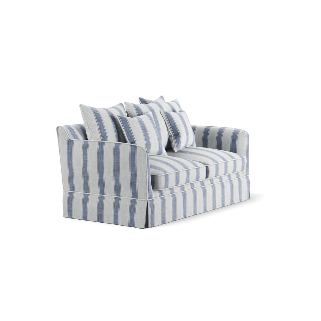 Noosa Hamptons 2 Seat Sofa Bed Noosa Blue Sky Stripe