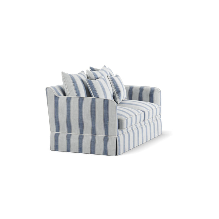 Noosa Hamptons 2 Seat Sofa Blue Sky Stripe