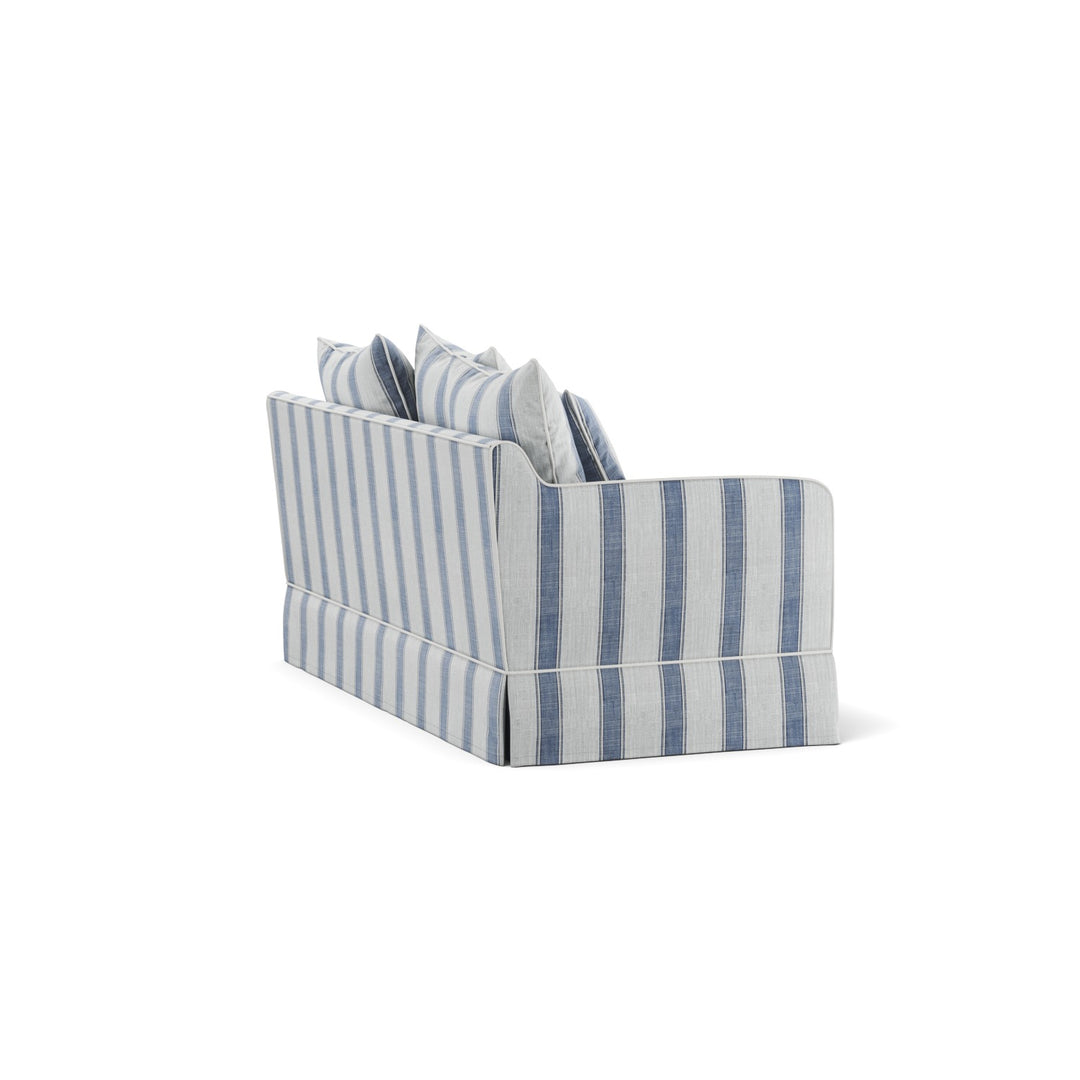 Noosa Hamptons 2 Seat Sofa Blue Sky Stripe