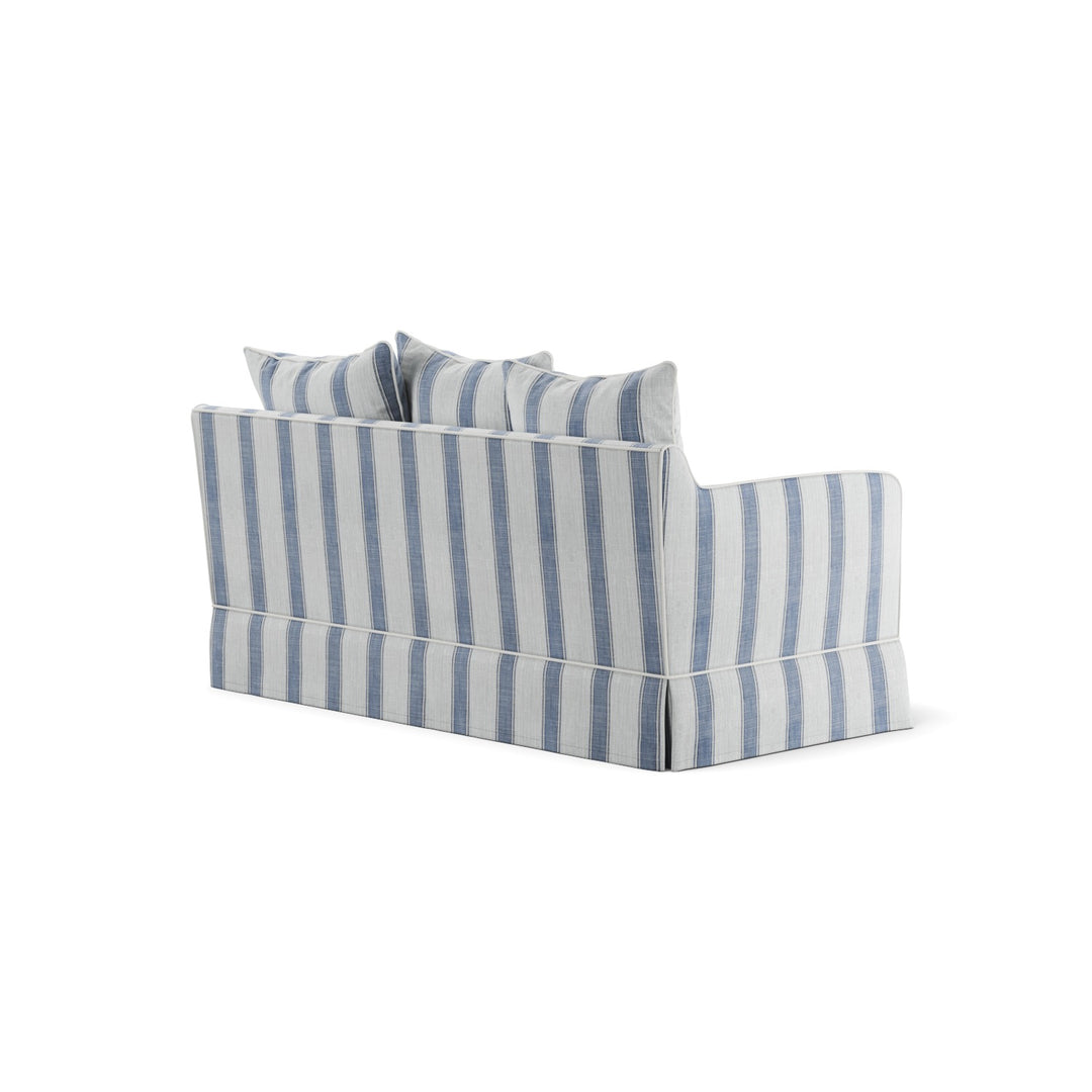 Noosa Hamptons 2 Seat Sofa Blue Sky Stripe