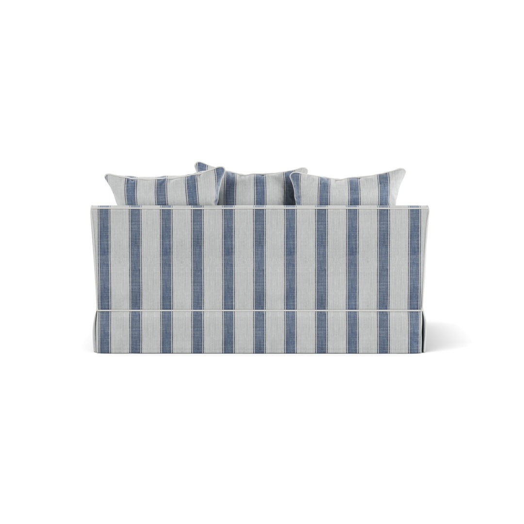 Noosa Hamptons 2 Seat Sofa Blue Sky Stripe